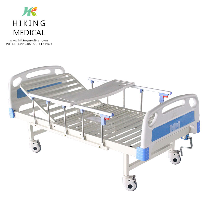 Single Crank Function Medical Manual Bed For Hospital Manual Hospital Bed