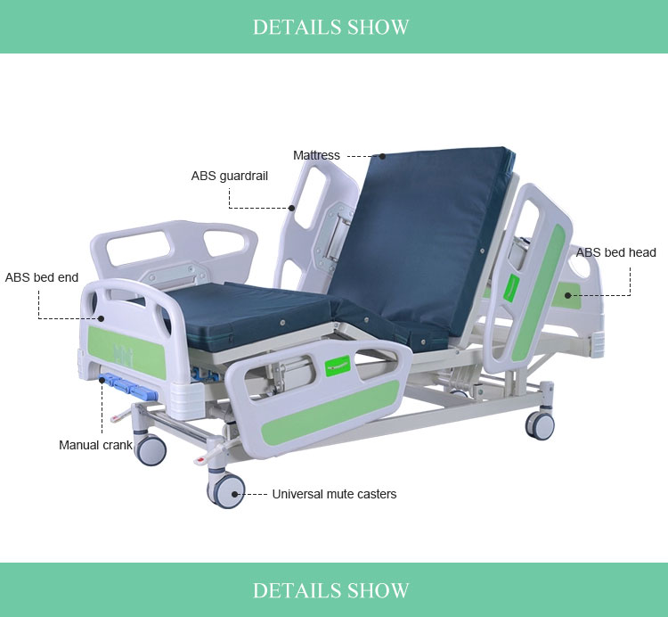 Electric ICU Hospital Bed with weighing system, Multifunction Electric ...