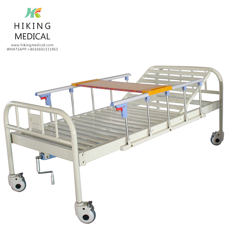 One Crank Function Medical Manual Bed For Hospital,Manual Hospital Bed