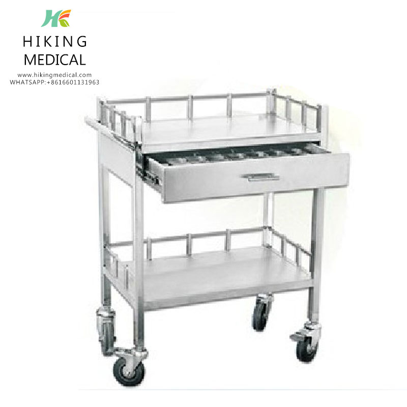 Stainless steel medicine delivery cart 40-80 medicine grid medicine