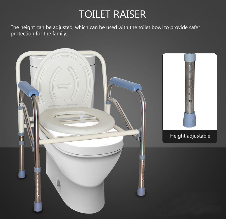 Toilet Chair Multifunctional folding stainless steel toilet chair with ...